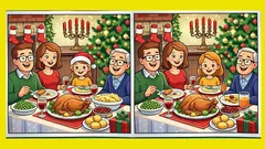 Brain Teaser: Can You Spot 3 Differences in the Family Dinner Picture in 16 Seconds?